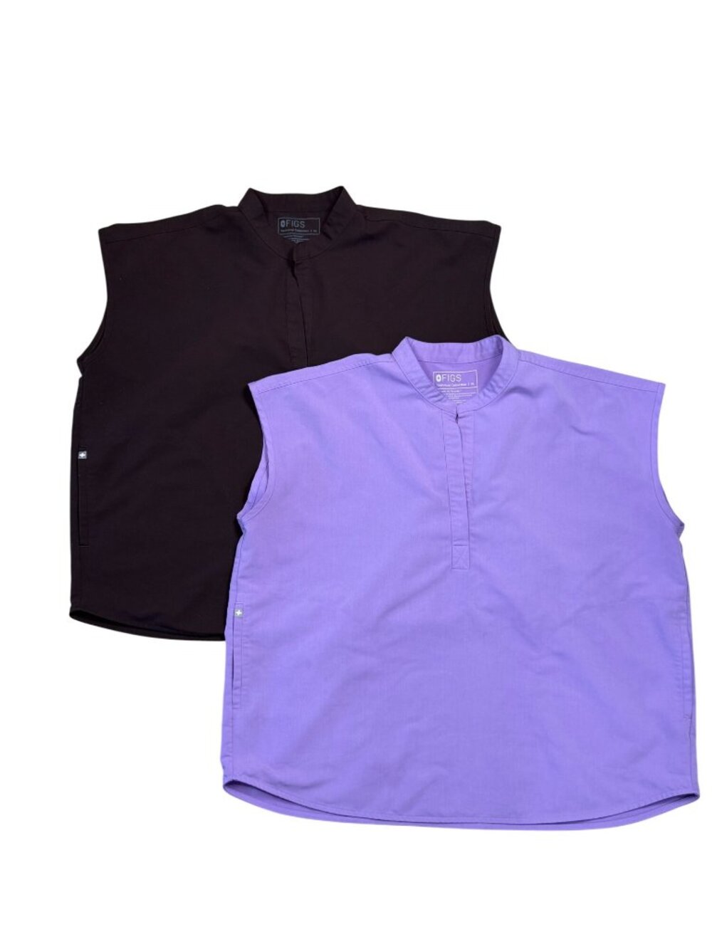 Figs Technical Collection Womens Rafaela Oversized Scrub Top Lot of 2